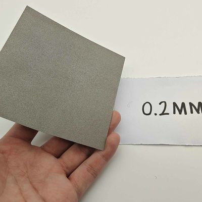 0.5mm-1mm Titanium Felt Paper Porositas 50%-60% Ti Sintered Metal Fiber Felt