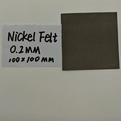 0.2mm Nikel Felt Ramah Lingkungan Logam Berlubang Nikel Sinter Fiber Felt