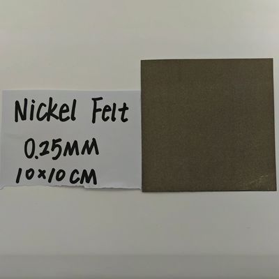 30-50% Porositas Serat Nikel Felt 0.25mm Tepi AEM Elektrolisis Air Produksi Hidrogen
