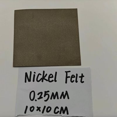 Laser Cutting Porous Nickel Felt Sinter suhu tinggi Metal Fiber Felt