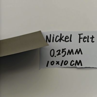 0.25mm GDL Gas Diffusion Layer Nikel Sintered Metal Fiber Felt AEM Sel elektrolitik